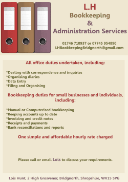 L.H Bookkeeping and Administration Services